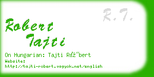robert tajti business card